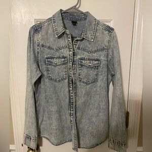 Wild Fable. Denim Button Down. Never worn. Size small.